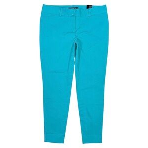 NWT The Limited Exact Stretch Skinny Pants Teal Blue Women’s 12 Mid Rise